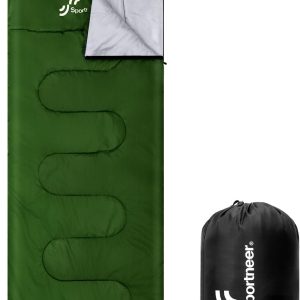 Sportneer Sleeping Bag, 3 Seasons Warm Cold Weather Sleeping Bags for Adults Kids Boys Girls with Compression Sack- Lightweight Camping Essentials Gear Accessories, Backpacking, Hiking