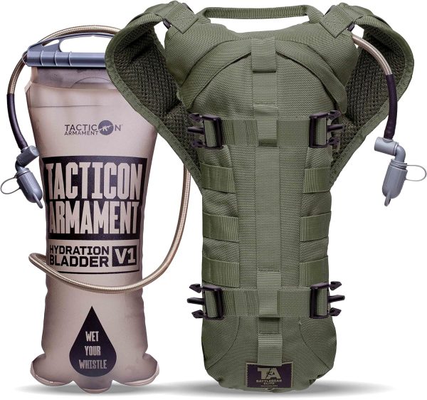 TACTICON Hydropack Elite | Tactical Bare Body Hydration Pack | Combat Veteran Owned Company | All Day Water Source | Hiking & Outdoor Bag | 3L Pocket - Image 2