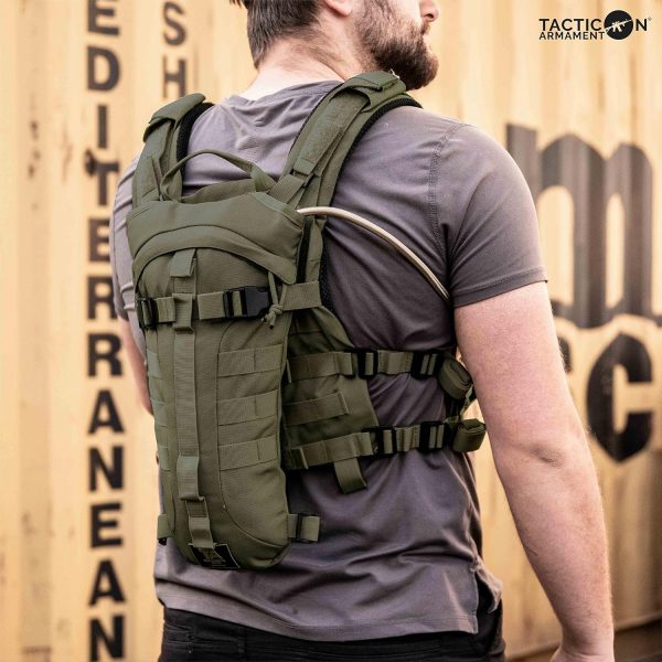 TACTICON Hydropack Elite | Tactical Bare Body Hydration Pack | Combat Veteran Owned Company | All Day Water Source | Hiking & Outdoor Bag | 3L Pocket - Image 6