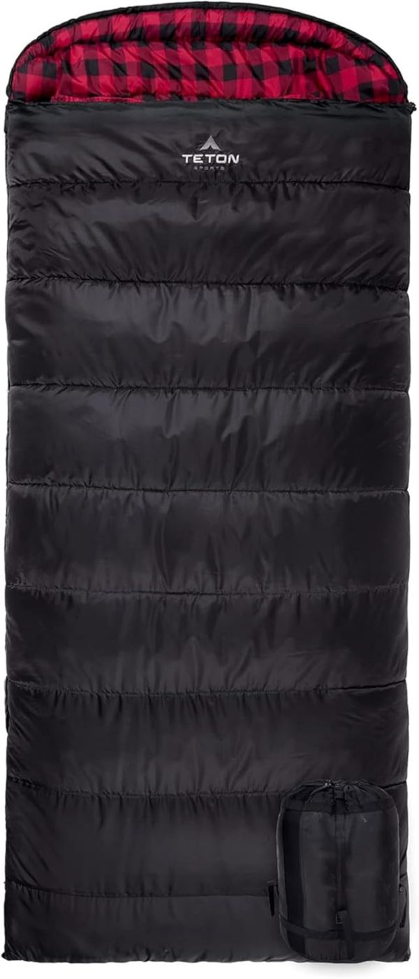 Teton Celsius XXL Sleeping Bags, All Weather Sleeping Bags for Adults, Camping Made Easy and Warm. Compression Sack Included