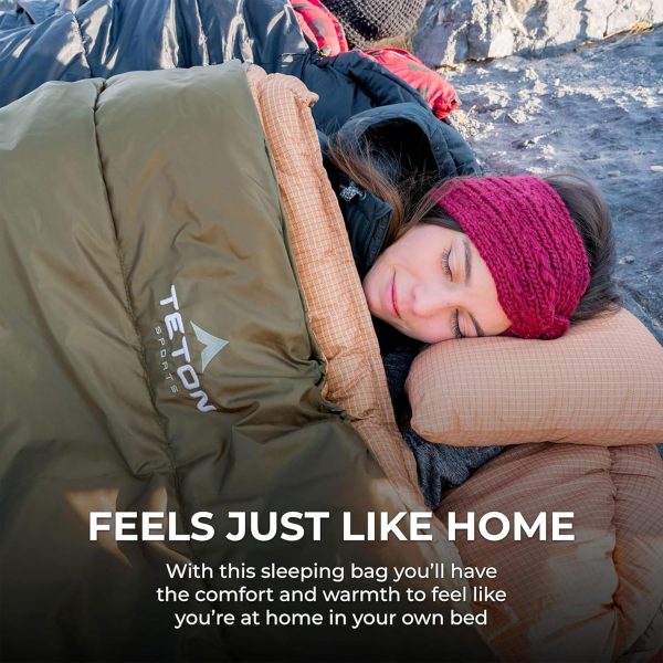 Teton Celsius XXL Sleeping Bags, All Weather Sleeping Bags for Adults, Camping Made Easy and Warm. Compression Sack Included - Image 7